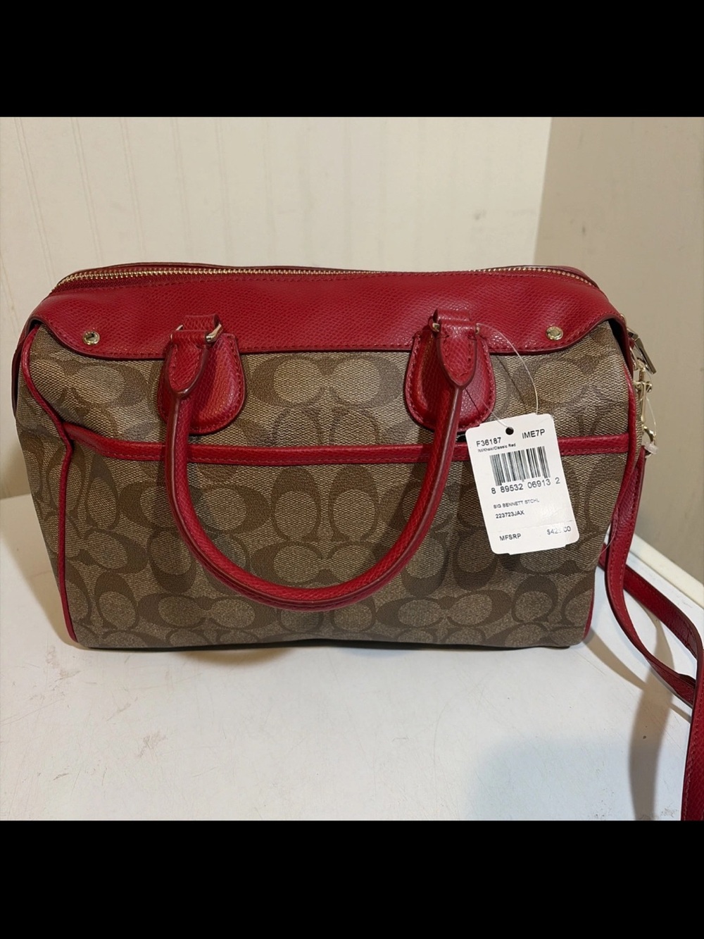 Coach Signature Mini Bennett Satchel F36187